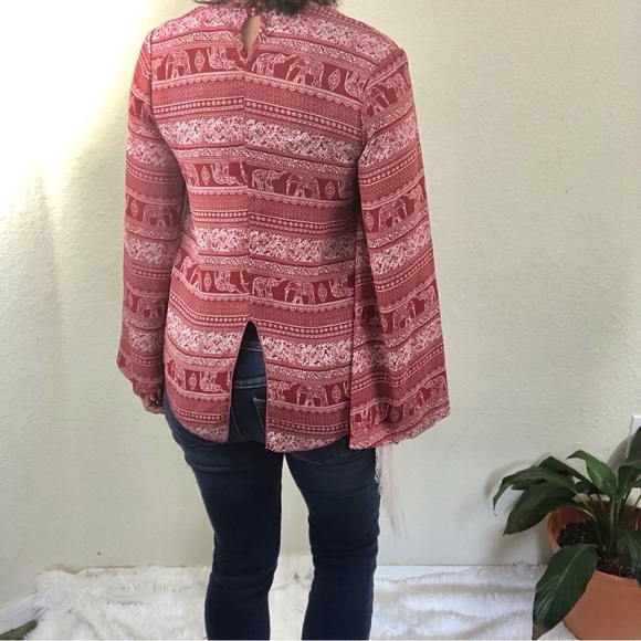 See You Monday Red Fringe Top - Picture 15 of 16